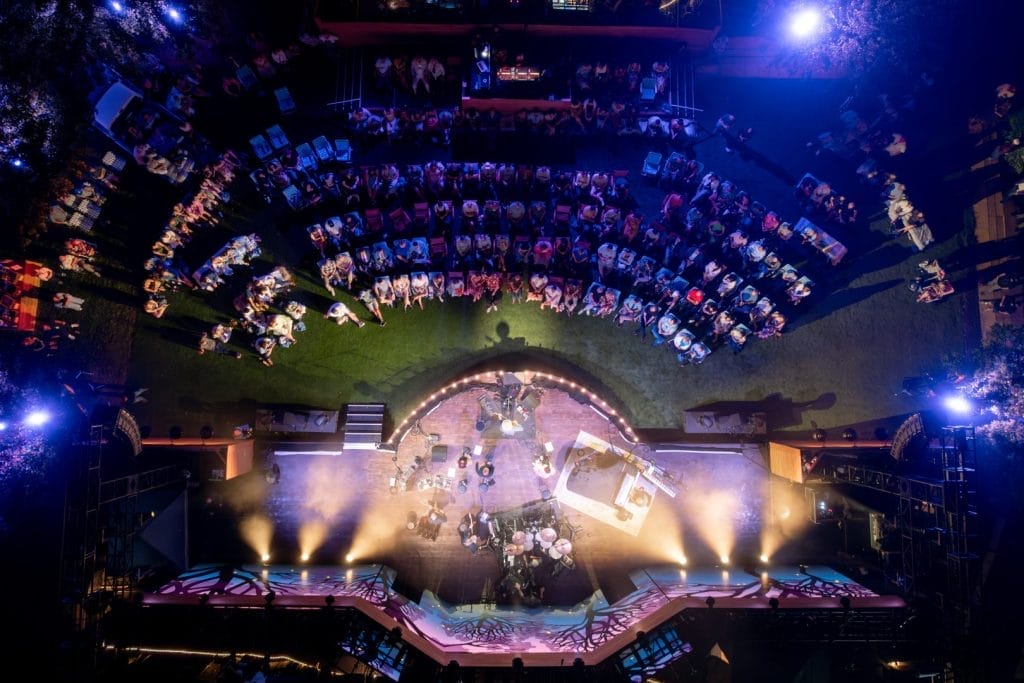 LUME employee appreciation party, corporate event stage